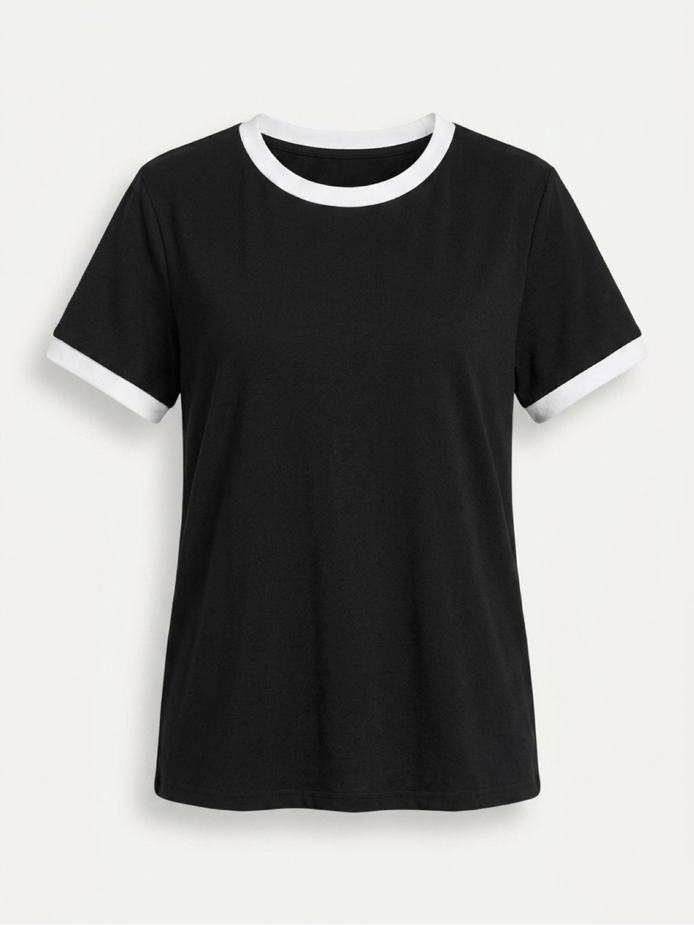 Black Plain tees | Unisex Black shirt |